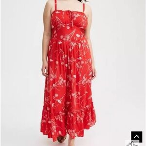 Torrid - Challis Smocked Maxi Dress - Size 0